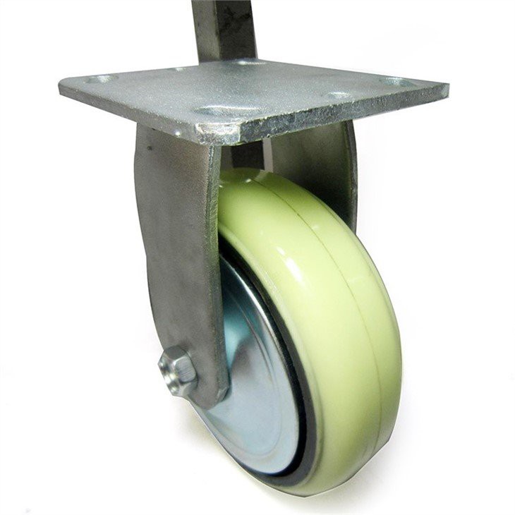 Swivel Plate Pu cast iron caster wheels